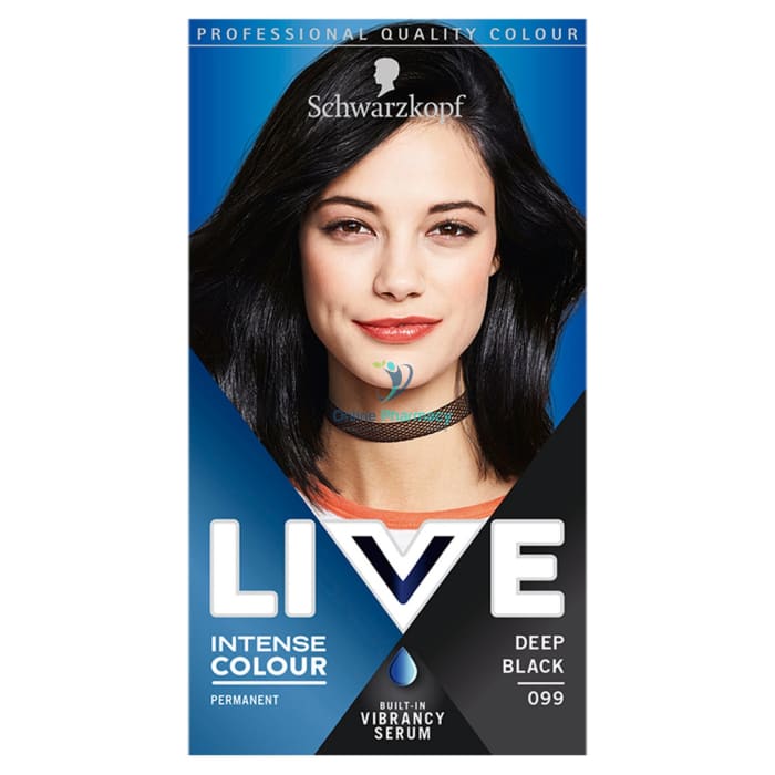 Schwarzkopf Live Intense Colour - Deep Black 099 Hair Color