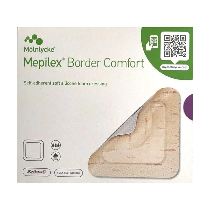 Mepilex Border Comfort Dressing - 10cm x 10cm (10 Pack)