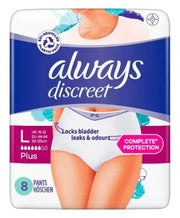 Always Discreet Pants Plus Large - 8 Pack