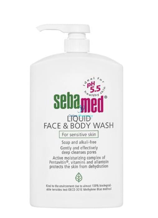 Sebamed Liq Face & Body Wash Pump- Cleanses Clogged Pores & Skin - OnlinePharmacy