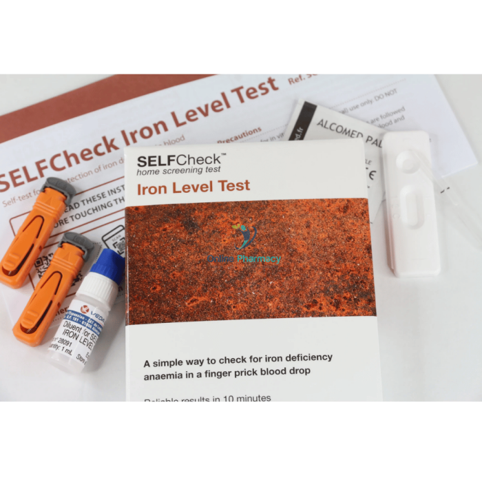 Selfcheck Iron Levels Test Medical Tests