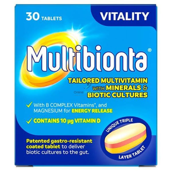 Seven Seas Multibionta Vitality Tabs - 30/60 Pack - OnlinePharmacy