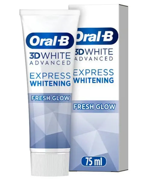 Oral-B 3D White Express Whitening Fresh Glow Toothpaste - 75ml