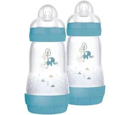 MAM Easy Start Anti Colic 260ml Bottle Blue - 2 Pk