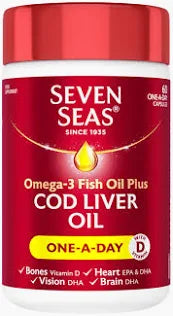 Seven Seas Omega-3 Cod Liver Oil High Strength - 60 / 120 Capsules