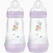 MAM Easy Start Anti Colic 260ml Bottle Purple - 2 Pk
