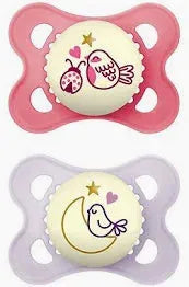 MAM Original Night Glow In The Dark 0-6 Months - 2 Pack