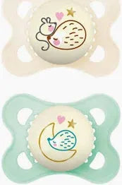 MAM Original Night Glow In The Dark 0-6 Months - 2 Pack