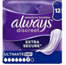 Always Discreet Pad Ultimate Day - 12 Pack