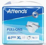 Attends Pull-Ons 6 - XLarge ( 16 Pack )