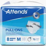Attends Pull-Ons 8 - Medium ( 16 Pack )