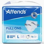 Attends Pull-Ons 8 - Large ( 16 Pack )