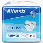Attends Pull-Ons 8 - XLarge ( 14 Pack )