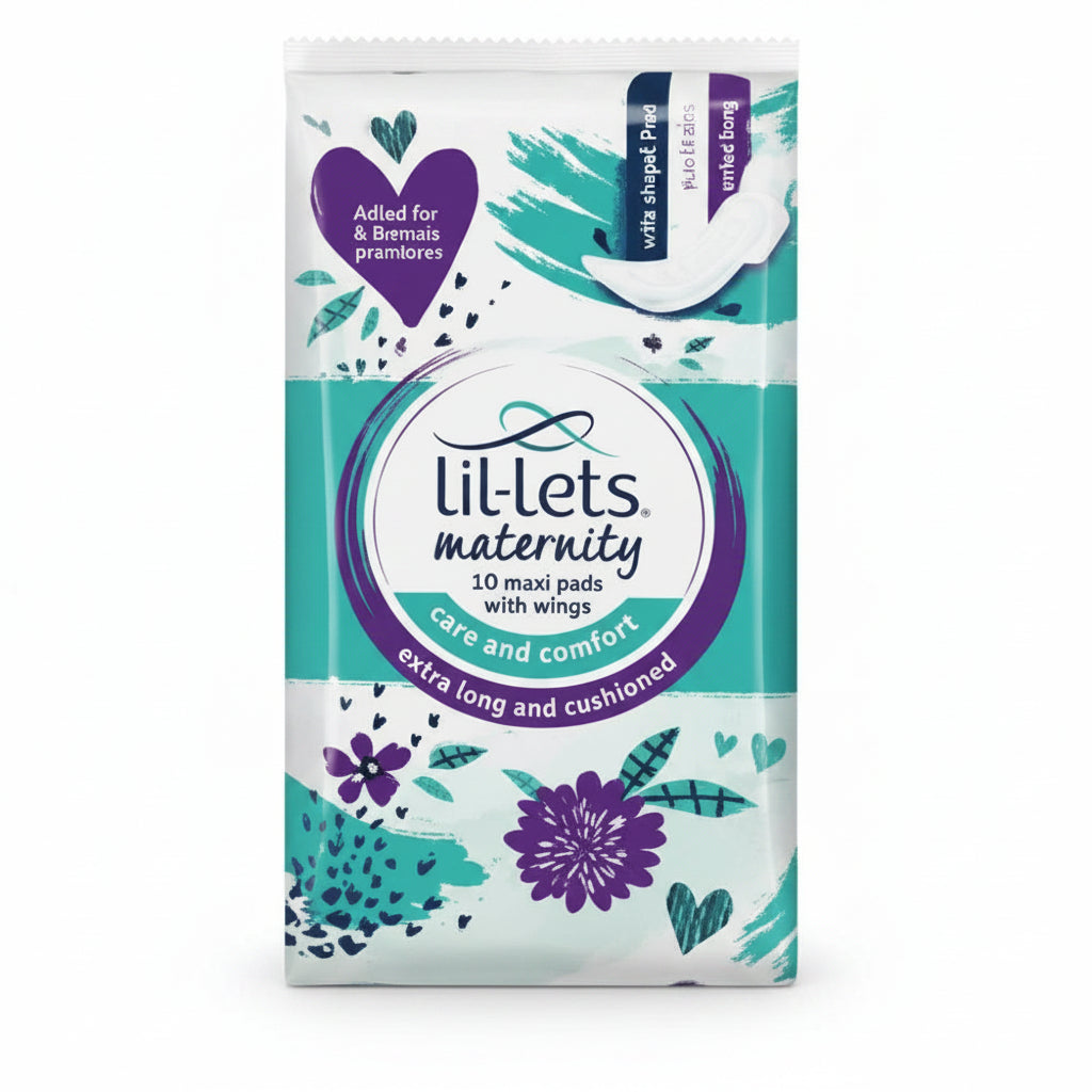 Lil-Lets Maternity Maxi Pads With Wings - 10 Pack