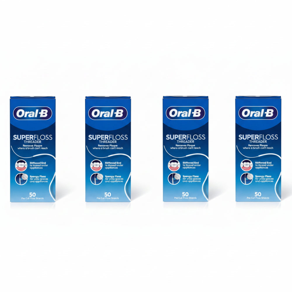 Oral B Superfloss 50 Pre-Cut Strands x 4 Pack