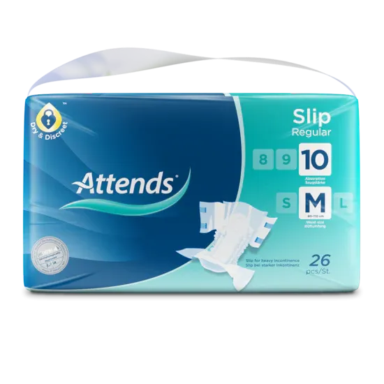 Attends Slip Regular 10 - Medium 26 Pack
