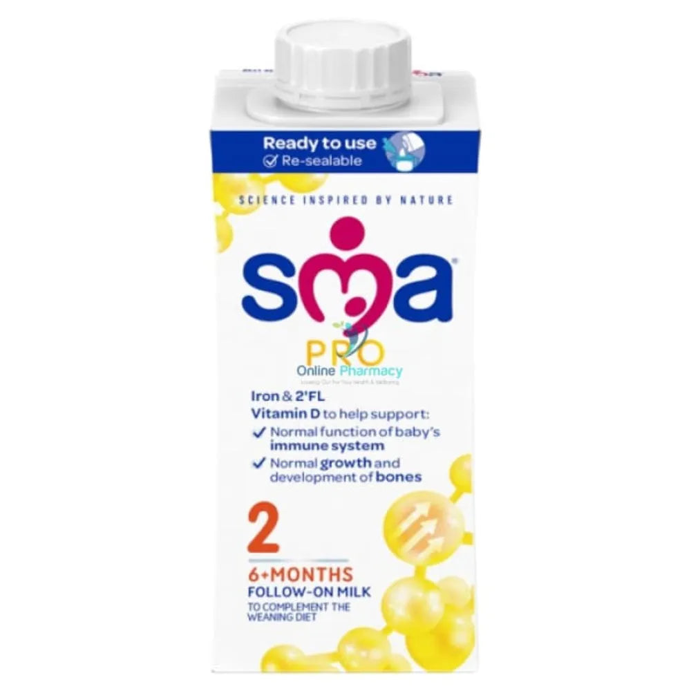 SMA Pro 2 Follow on Milk 6+ Months - 12 x 200ml