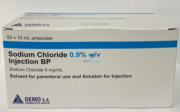 Sodium Chloride 0.9% 10ml - 50 Pack - OnlinePharmacy