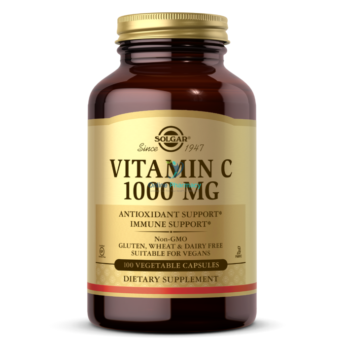 Solgar Vitamin C 1000mg - 100 Caps - OnlinePharmacy
