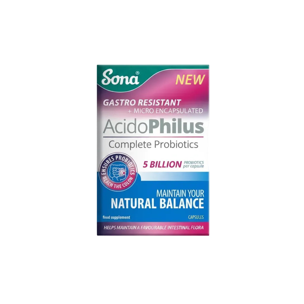 Sona Acidophilus Complete Gastro Resistant Capsules - 60/120 Pack - OnlinePharmacy