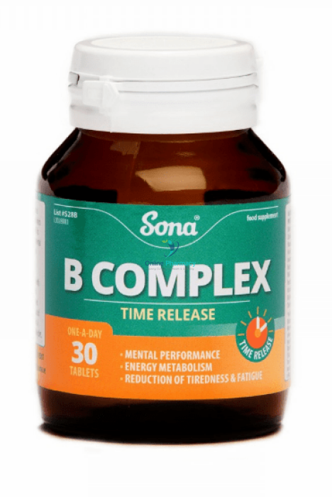 Sona B Complex Time Release - 30, 60 & 120 Tablets - OnlinePharmacy