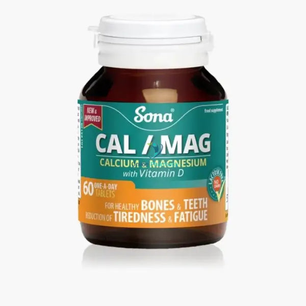 Sona Cal/Mag With Vit D Tablets - 60 Pack Calcium/Magnesium