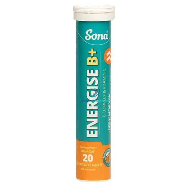 Sona Energise B Plus Effervescent Tablets - 20 Pack - OnlinePharmacy