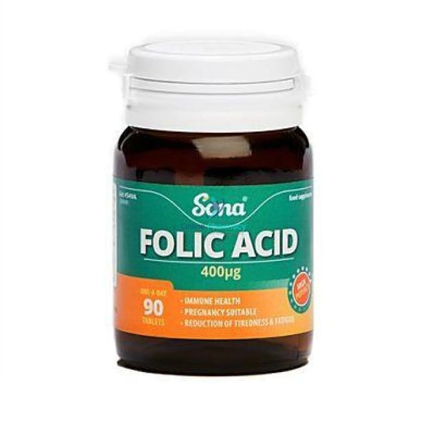 Sona Folic Acid 400mcg Tablets - 90 Pack - OnlinePharmacy