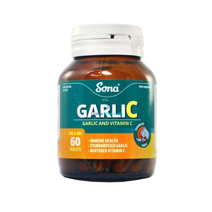 Sona Garlic & Vitamin C Curb Cold Formula - 60 Capsules