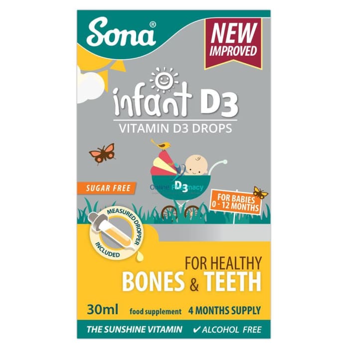 Sona Infant D3 Supplement Drops - 30ml - OnlinePharmacy
