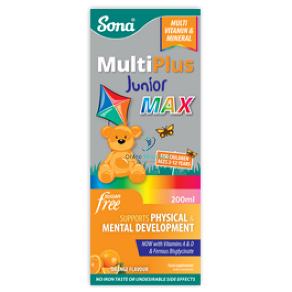 Sona Multiplus Junior Tonic Max - 200ml - OnlinePharmacy