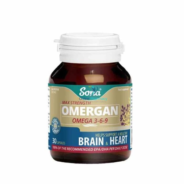 Sona Omergan Omega 3-6-9 Fish Oil Capsules - 30/90 Pack - OnlinePharmacy