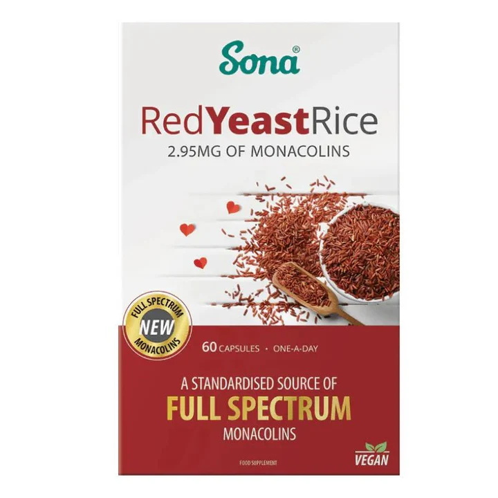 Sona Red Yeast Rice Capsules - 60 Pack