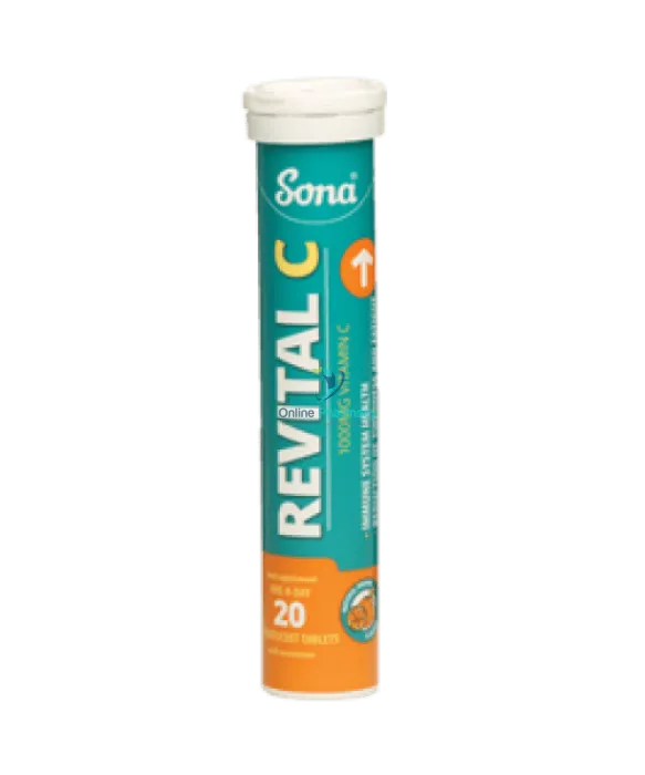 Sona Revital C Orange Effervescent Tablets - 20/40 Pack - OnlinePharmacy