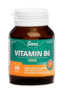 Sona Vitamin B6 50mg - 30/60 Tablets - OnlinePharmacy