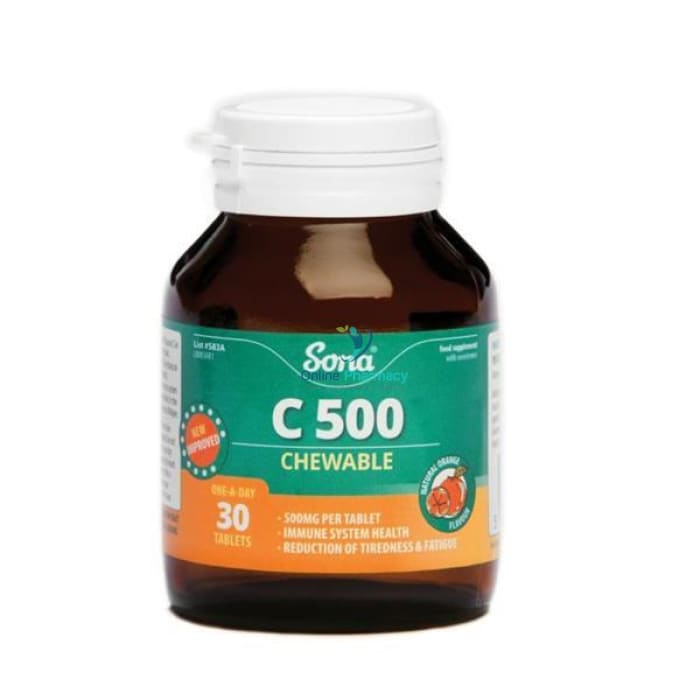 Sona C 500 Chewable Tablets - 30 or 90 Pack - OnlinePharmacy