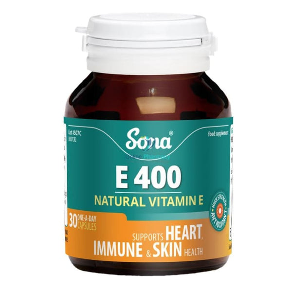 Sona Vitamin E 400IU Capsules - 30 or 60 Pack - OnlinePharmacy