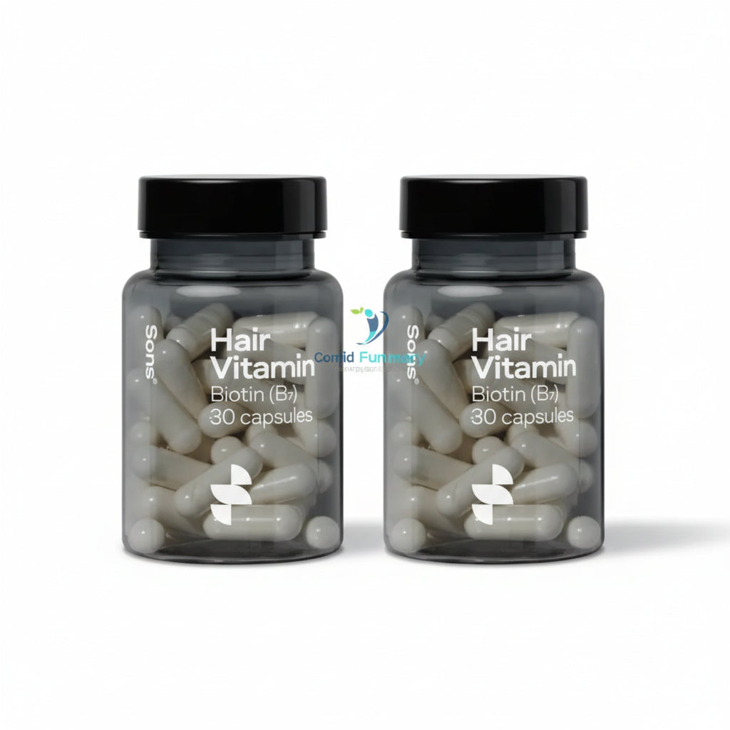 SONS Biotin Hair Vitamin - 30 capsules x 2 Pack Bundle
