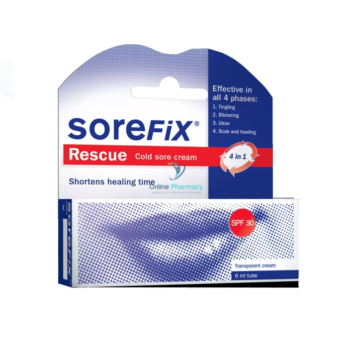 Sorefix Rescue Cold Sore Cream - OnlinePharmacy
