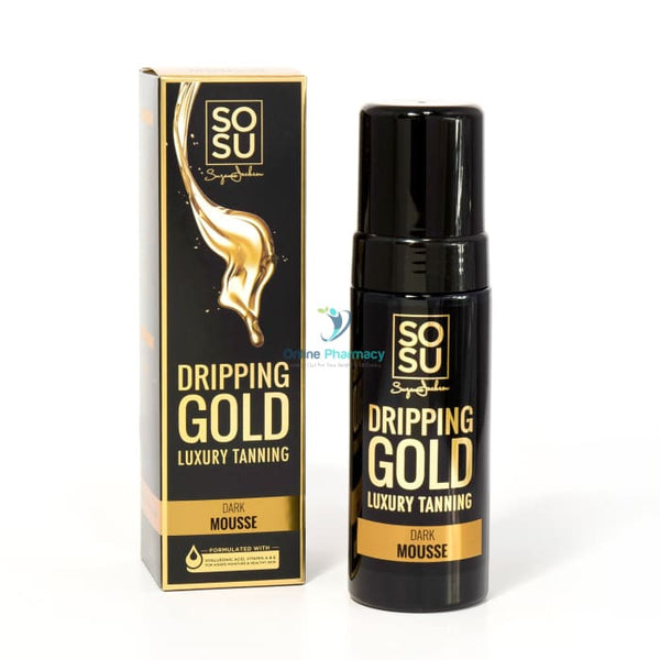SOSU Dripping Gold Luxury Tanning Mousse Dark - 150ml - OnlinePharmacy