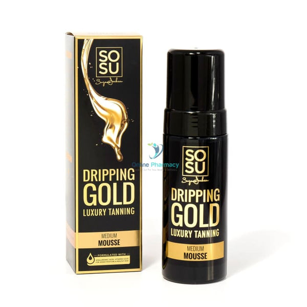 SOSU Dripping Gold Luxury Tanning Mousse Medium - 150ml - OnlinePharmacy