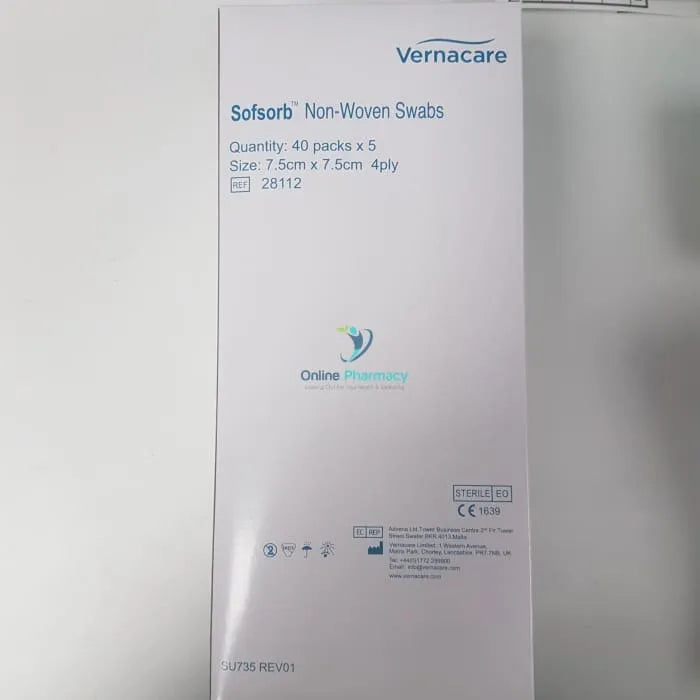 Sterile Sofsorb 7.5cm x 7.5cm Swabs - 320 x 5 Pack
