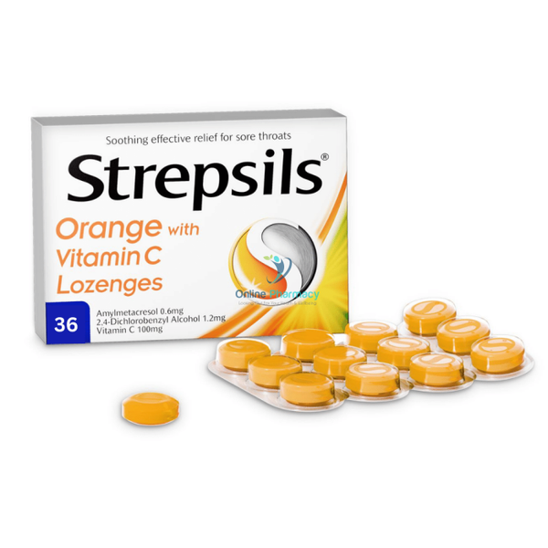 Strepsils Orange & Vitamin C - 36 Pack