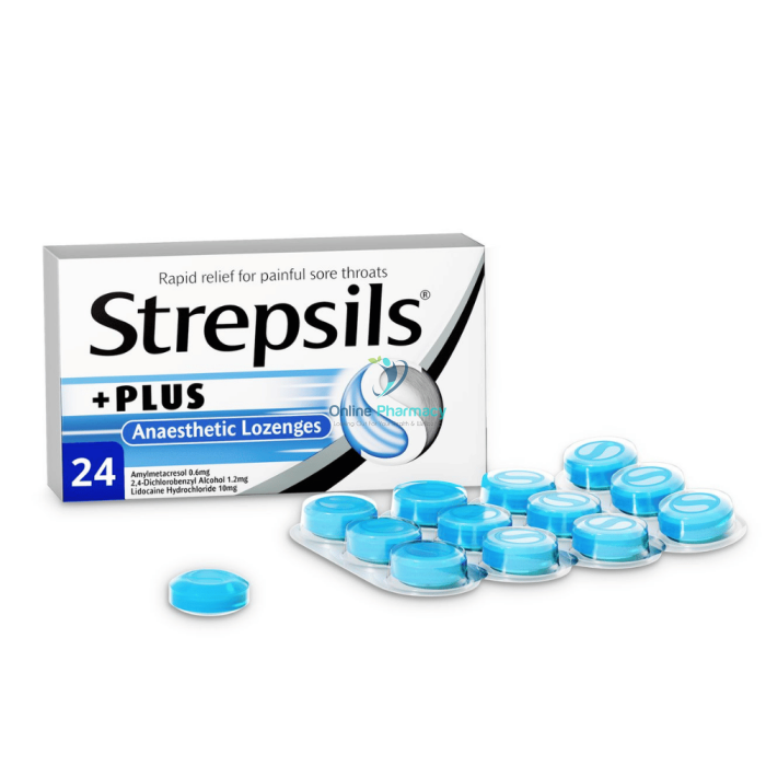 Strepsils Plus Lozenges - 24 Pack