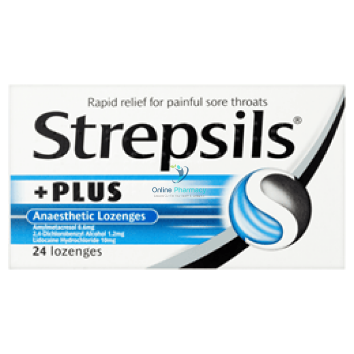 Strepsils Plus Lozenges - 24 Pack - OnlinePharmacy