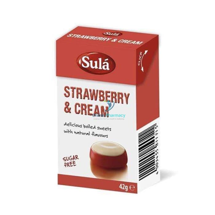 Sula Strawberry & Cream Sugar Free Sweets - OnlinePharmacy