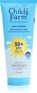 Childs Farm Sun Cream Lotion Tube Fragrane Free SPF50+ 200ml