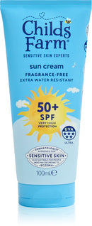 Childs Farm Sun Cream Lotion Tube Fragrance Free SPF50+ 100ml
