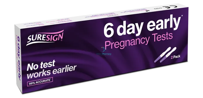 Suresign 6 Day Early Pregnancy Test - Double Pack