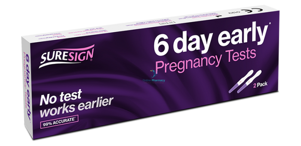 Suresign 6 Day Early Pregnancy Test - Double Pack - OnlinePharmacy